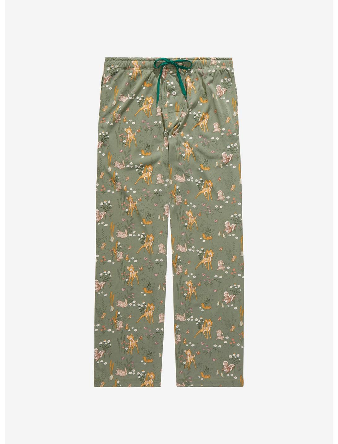 Disney Bambi & Friends Floral Allover Print Sleep Pants - BoxLunch Exclusive, BLUE, hi-res