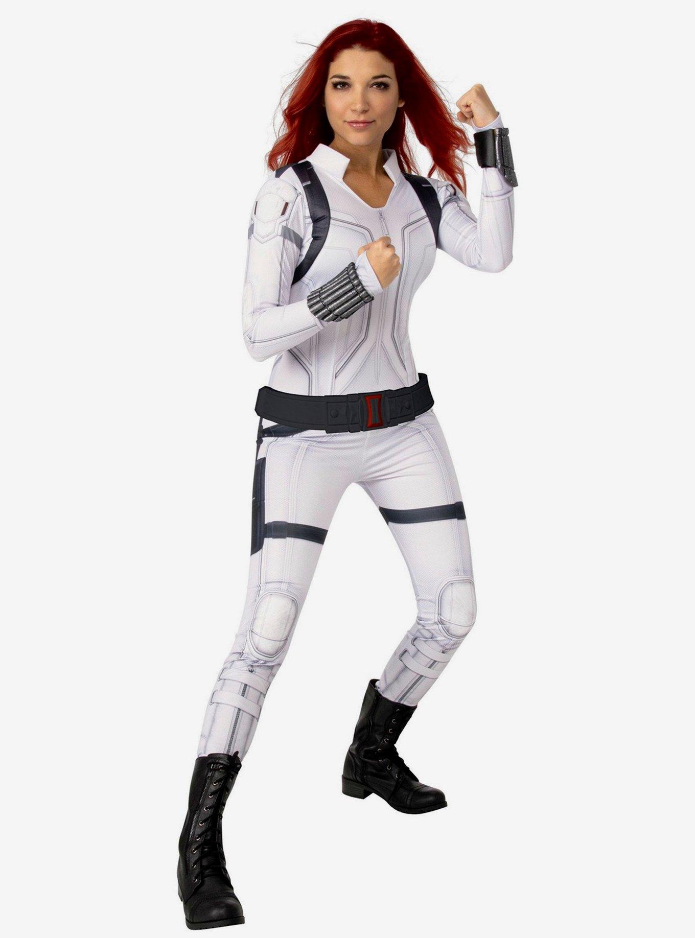 Marvel Black Widow Deluxe Costume White, BLUE, hi-res