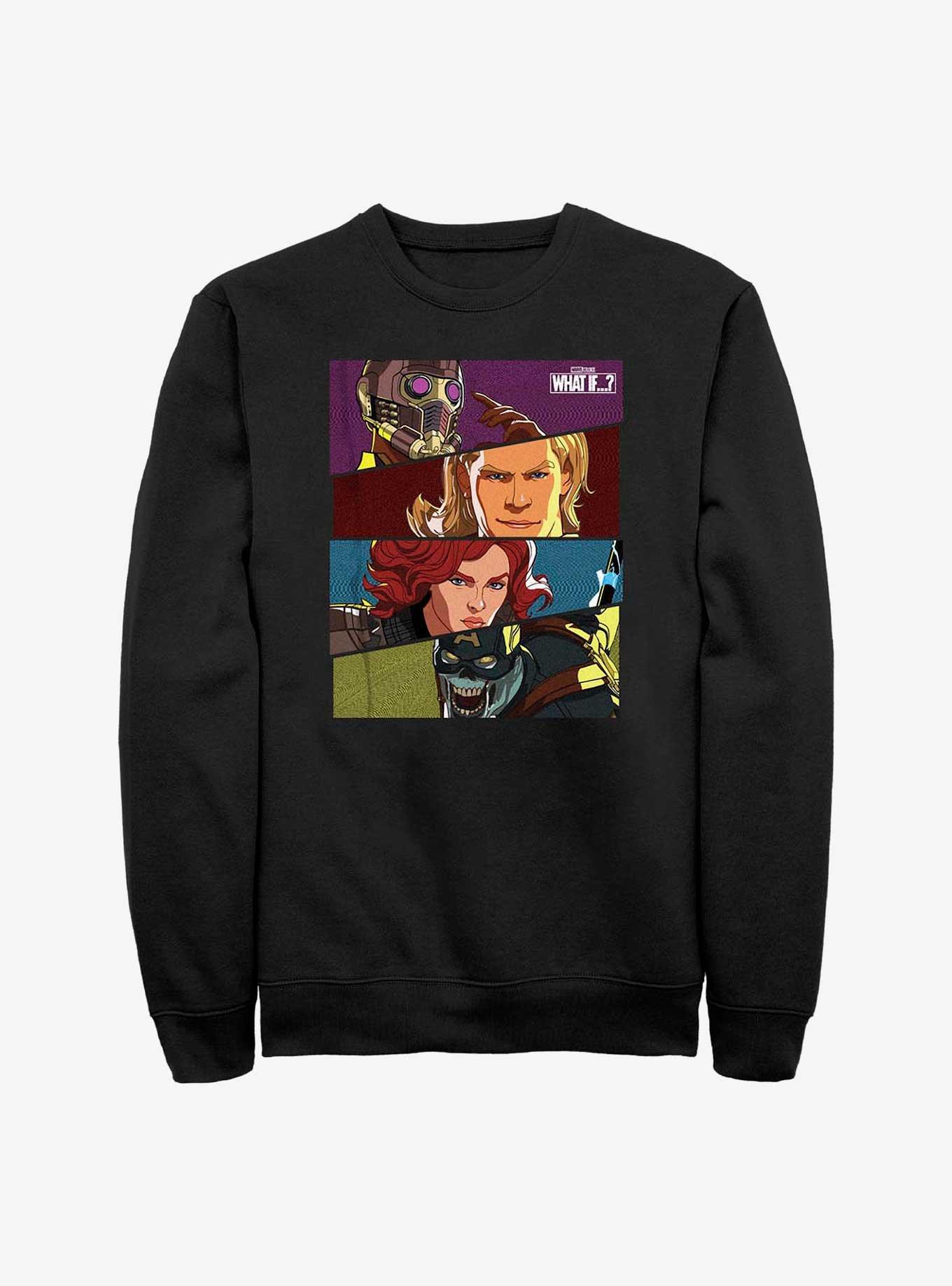 Marvel What If...? Hero Boxes Sweatshirt, BLACK, hi-res