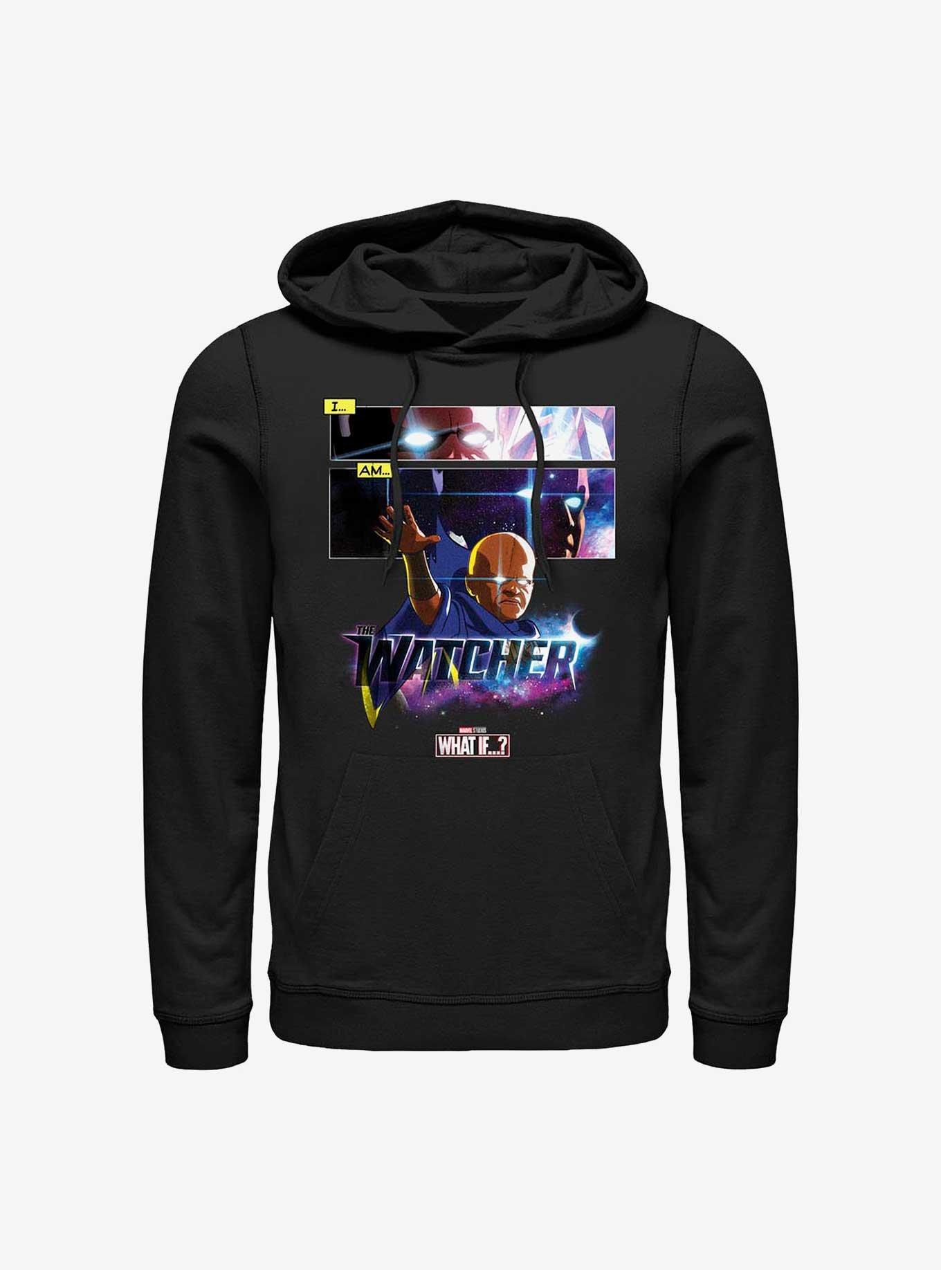 Marvel What If...? I Am The Watcher Panels Hoodie, BLACK, hi-res