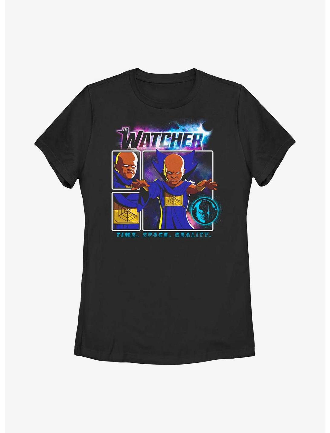 Marvel What If...? Watcher Panel Womens T-Shirt, BLACK, hi-res