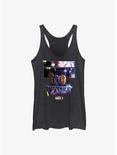 Marvel What If...? I Am The Watcher Panels Womens Tank Top, BLK HTR, hi-res