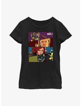 Marvel What If...? Hero Boxes Youth Girls T-Shirt, , hi-res