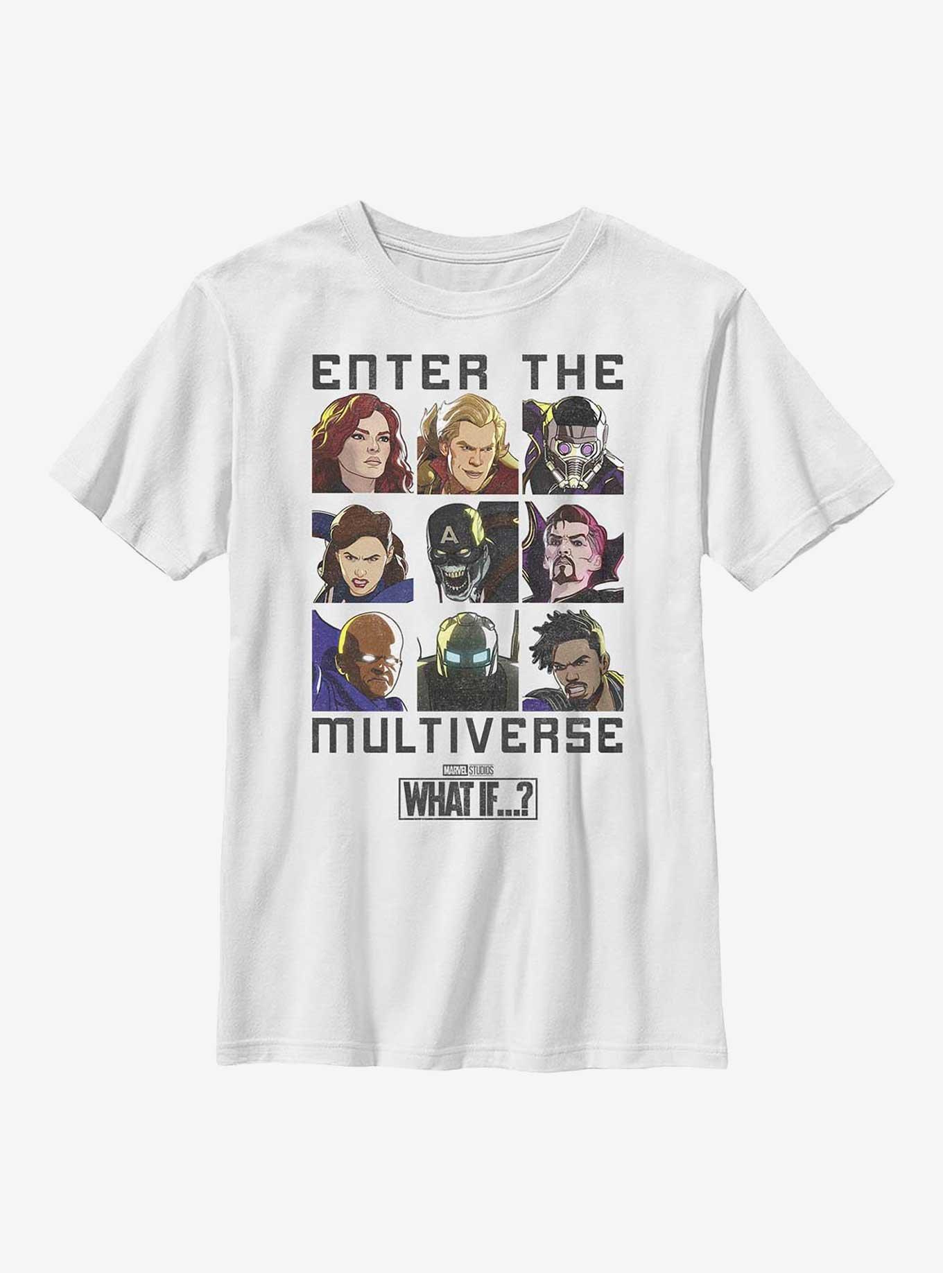 Marvel What If...? Enter The Multiverse Youth T-Shirt, , hi-res