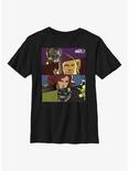Marvel What If...? Hero Boxes Youth T-Shirt, BLACK, hi-res