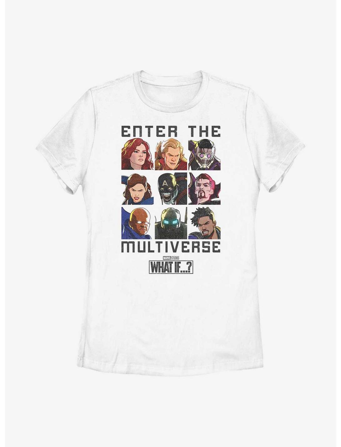 Marvel What If...? Enter The Multiverse Womens T-Shirt, WHITE, hi-res