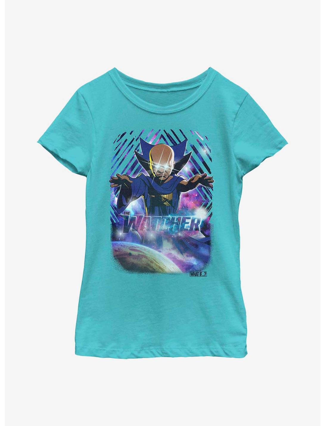 Marvel What If...? Watcher Never Sleeps Youth Girls T-Shirt, NAVY, hi-res