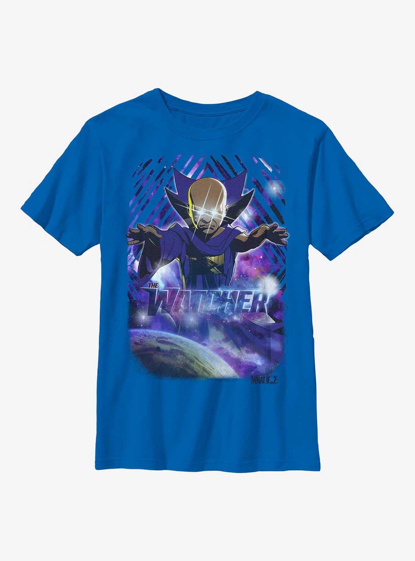 Marvel What If...? Watcher Never Sleeps Youth T-Shirt, ROYAL, hi-res view 1