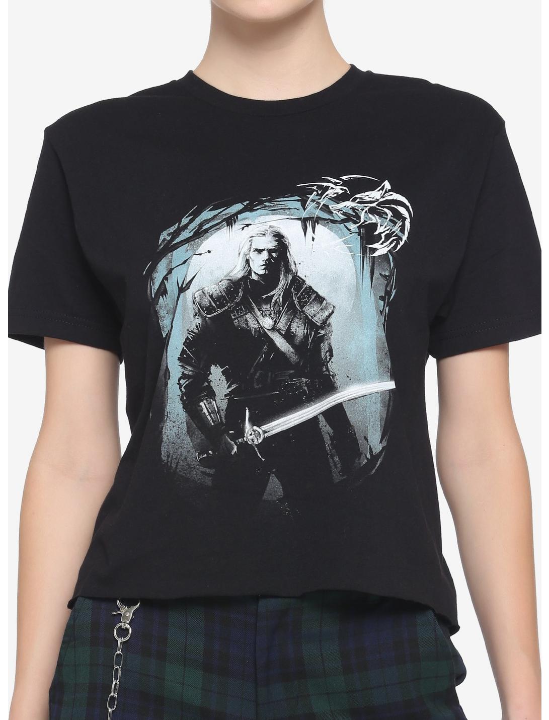 The Witcher Geralt Quote Girls Crop T-Shirt, MULTI, hi-res