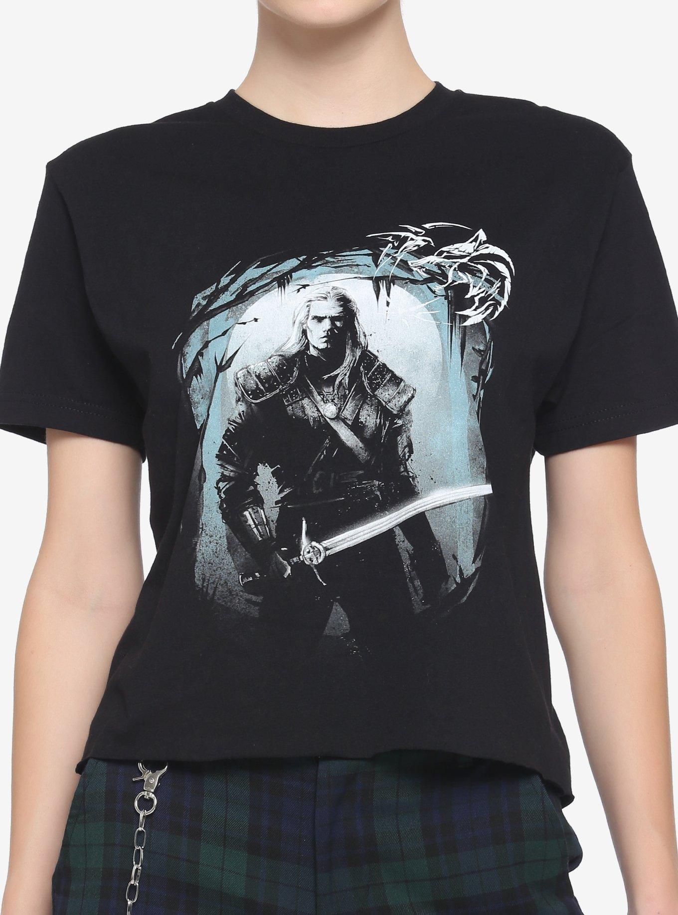 The Witcher Geralt Quote Girls Crop T-Shirt, MULTI, hi-res
