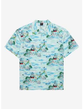 Disney Peter Pan Scenic Neverland Woven Button-Up - BoxLunch Exclusive, , hi-res