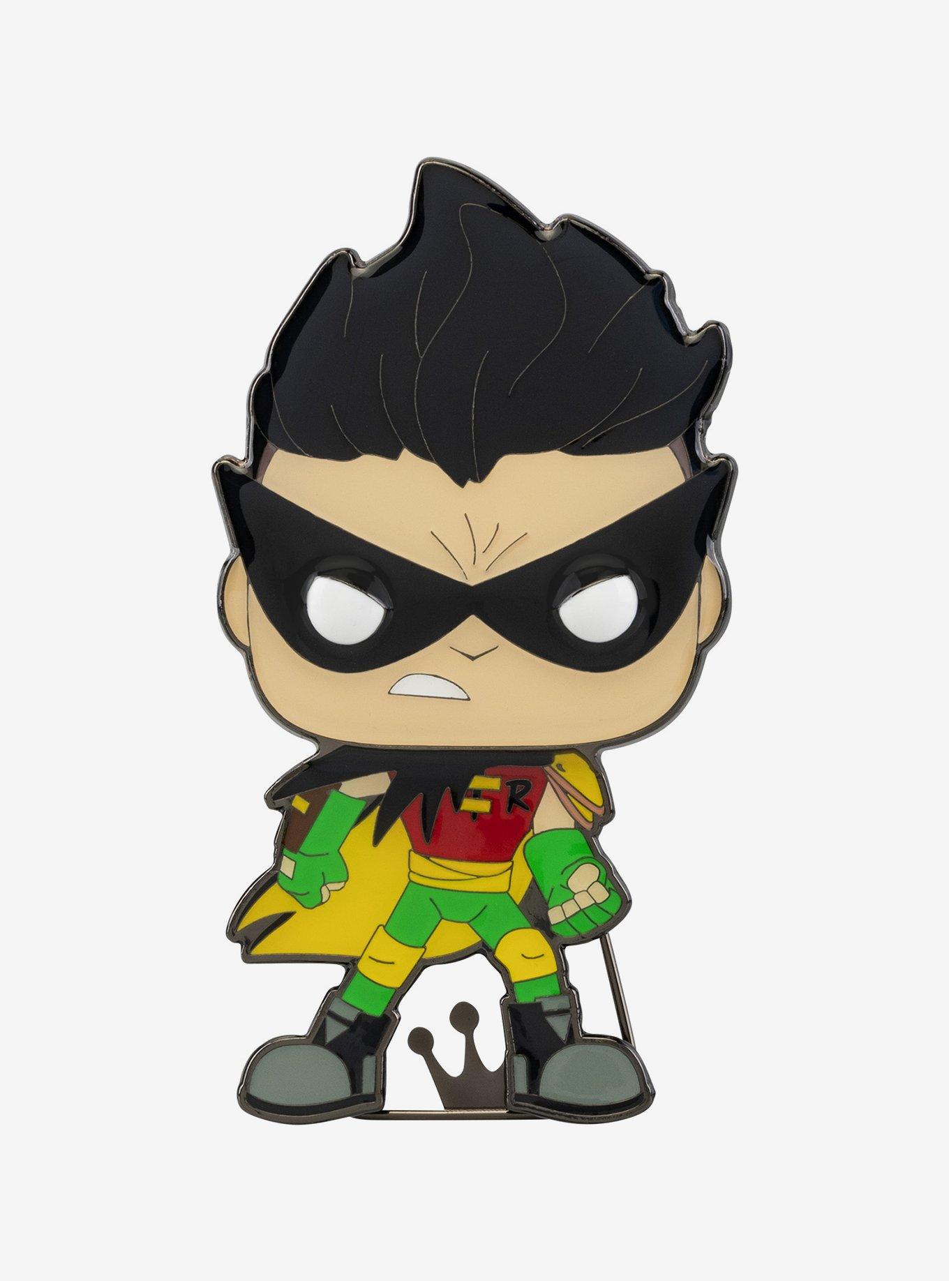 Funko Pop! Pin Teen Titans Go! Robin (The Night Begins to Shine) Large Enamel Pin, , hi-res