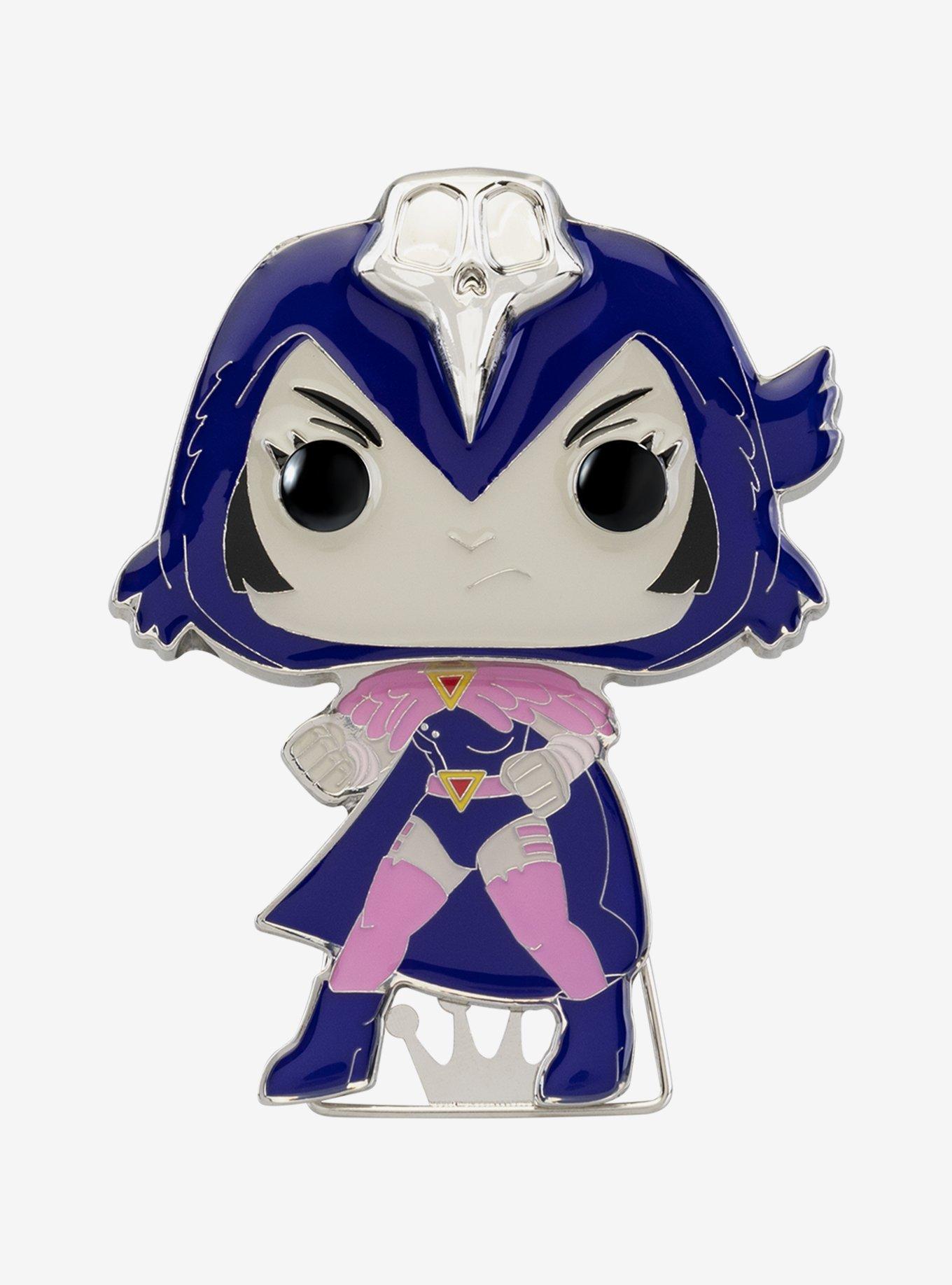 Funko Pop! DC Comics Teen Titans Go! Raven (The Night Begins to Shine) Large Enamel Pin