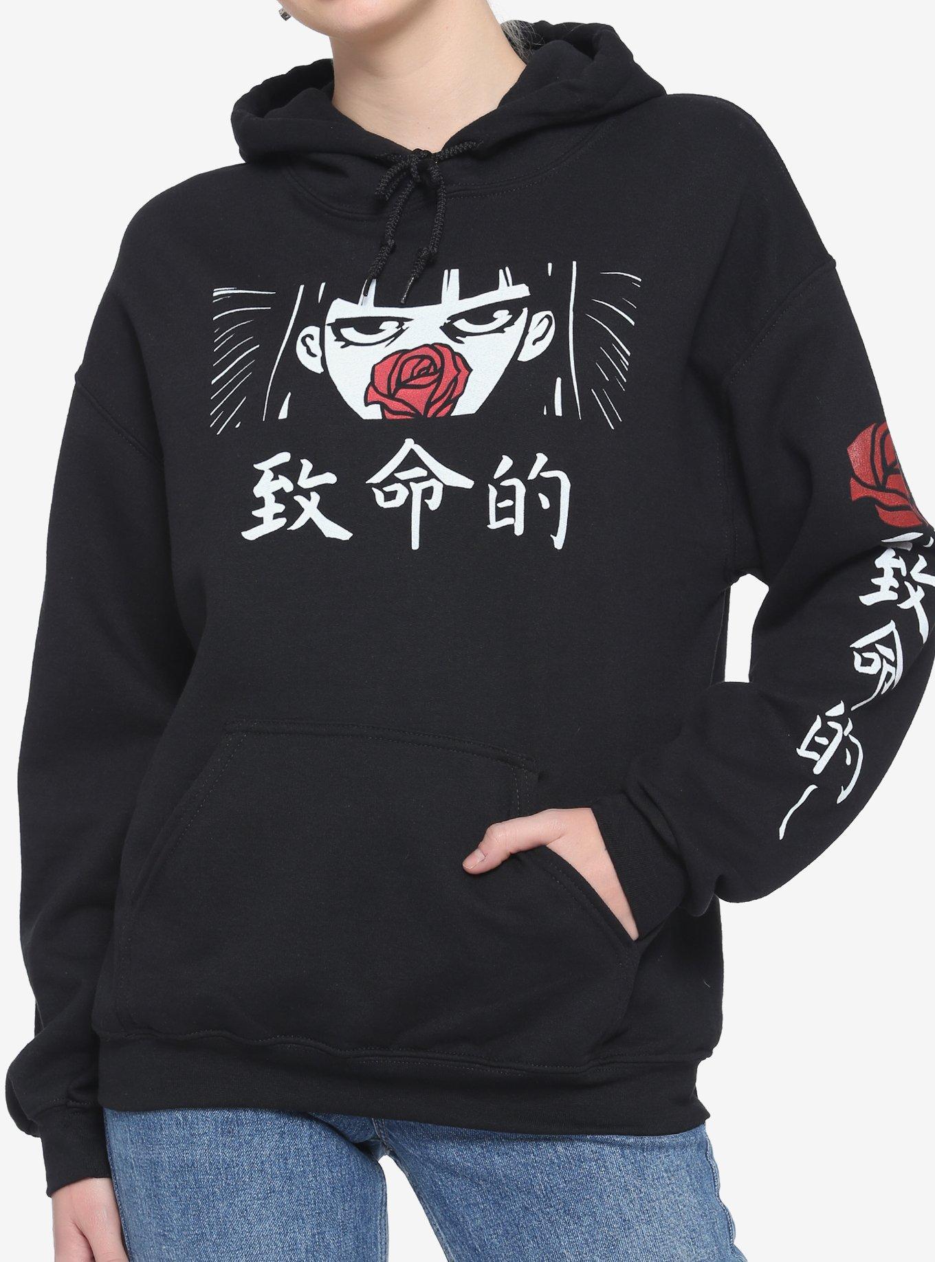 Deadly Rose Girls Hoodie, MULTI, hi-res