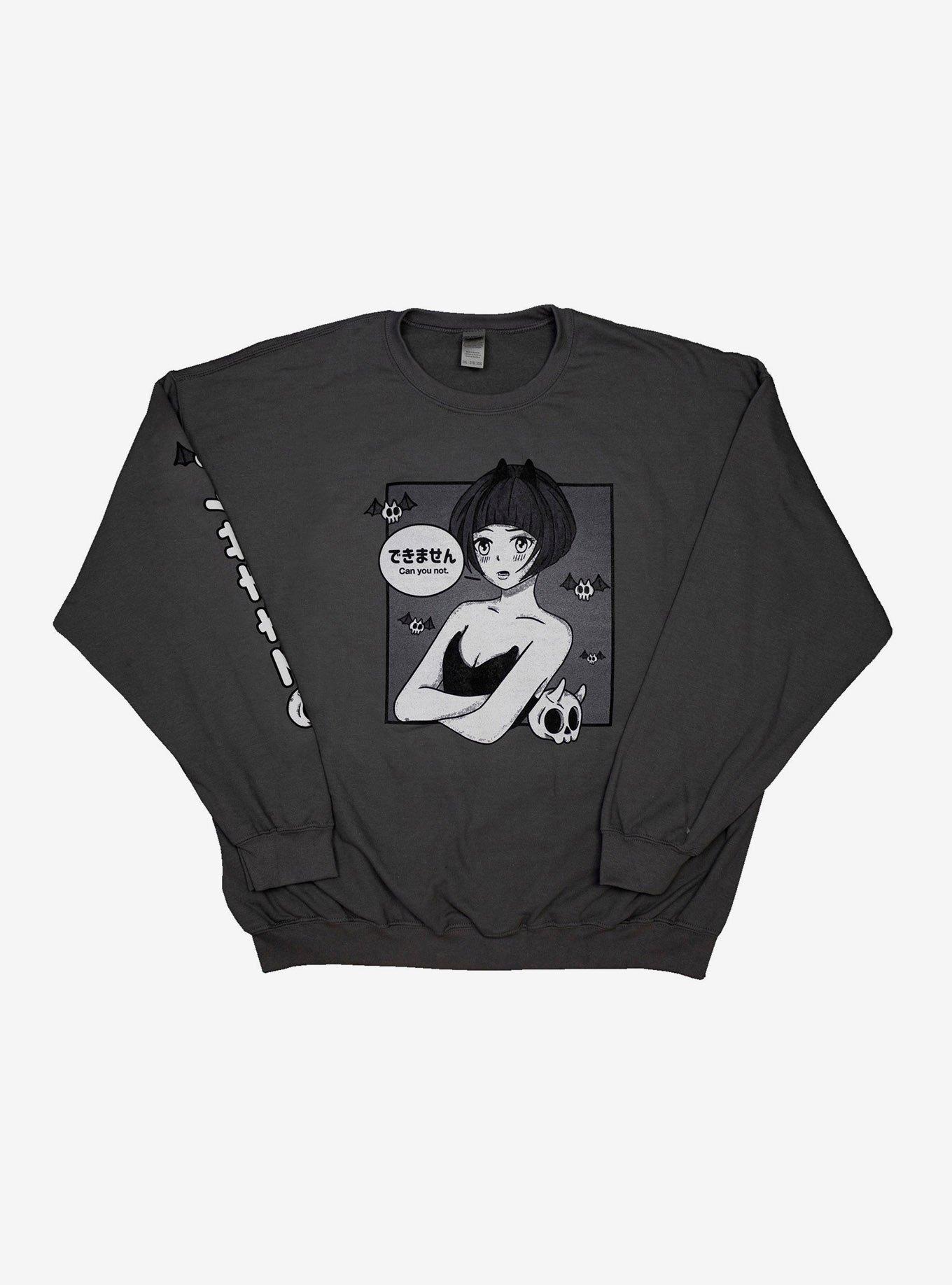 Can You Not Skull Bat Girls Sweatshirt