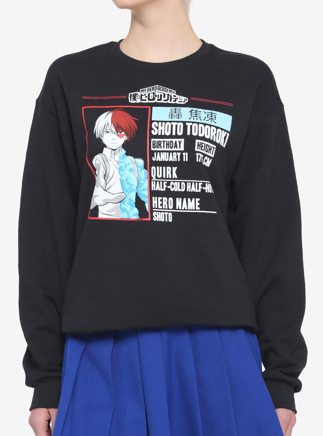 My Hero Academia Todoroki Information Girls Sweatshirt, MULTI, hi-res