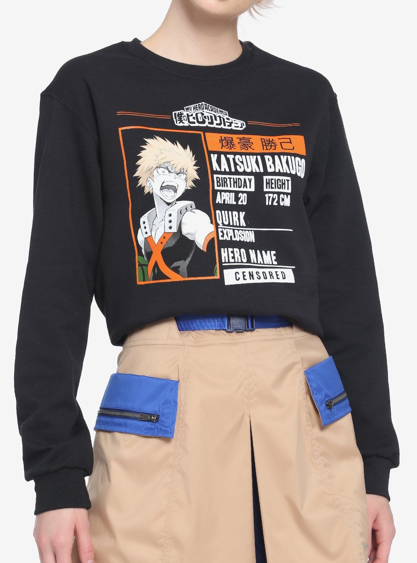 My Hero Academia Bakugo Information Girls Sweatshirt, MULTI, hi-res