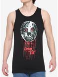 Friday The 13th Bloody Mask Tank Top, BLACK, hi-res