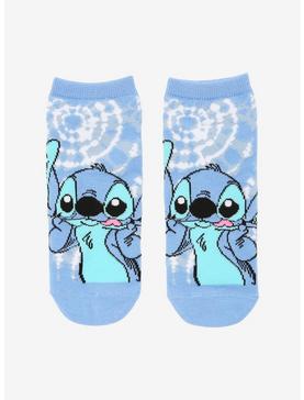 Disney Lilo & Stitch Silly Face Tie-Dye No-Show Socks, , hi-res