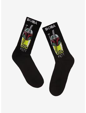 Star Wars Boba Fett Drink Crew Socks, , hi-res