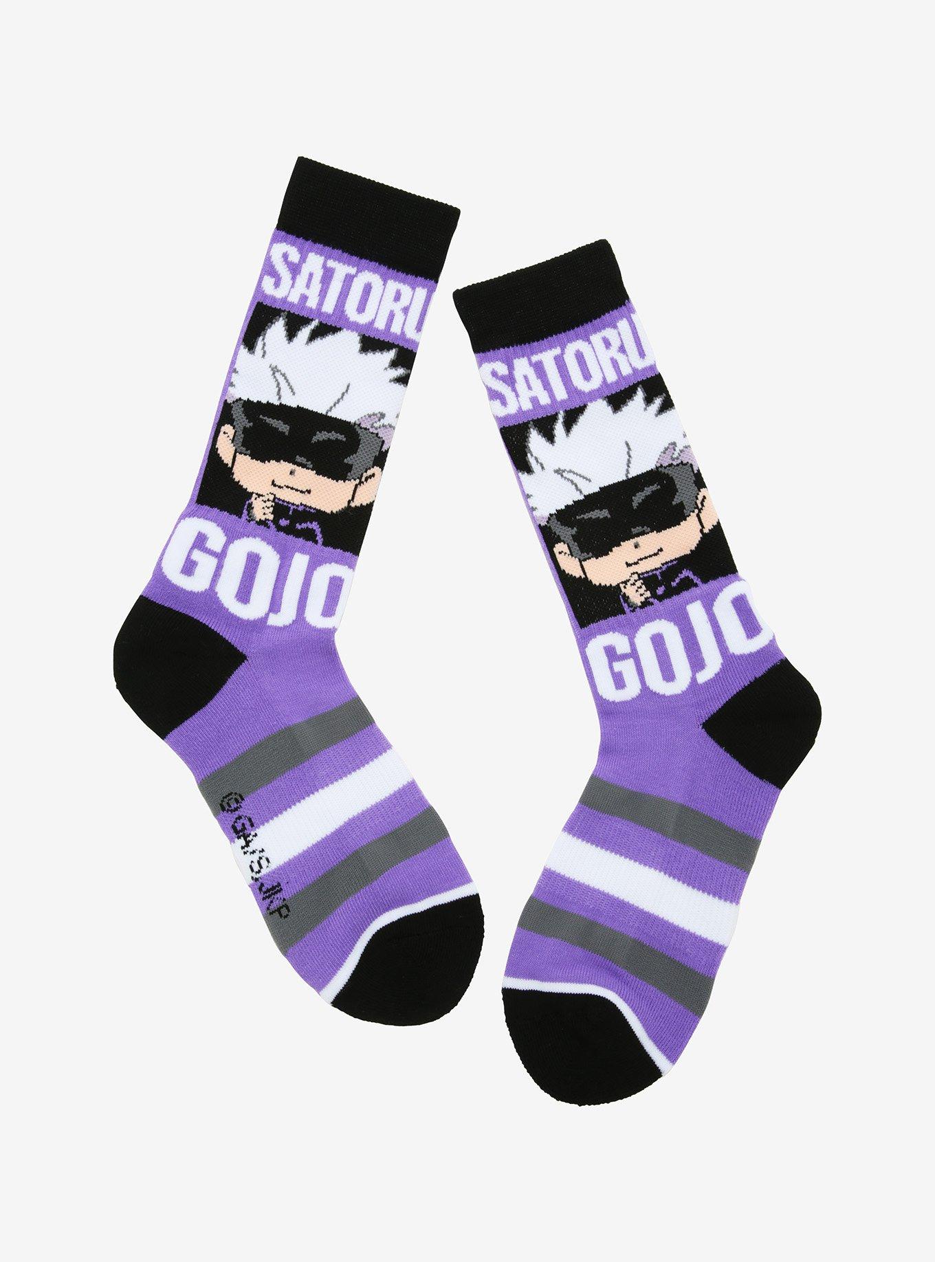 Jujutsu Kaisen Chibi Gojo Satoru Crew Socks, , hi-res