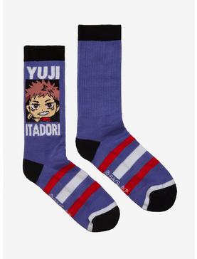Jujutsu Kaisen Chibi Yuji Itadori Crew Socks, , hi-res