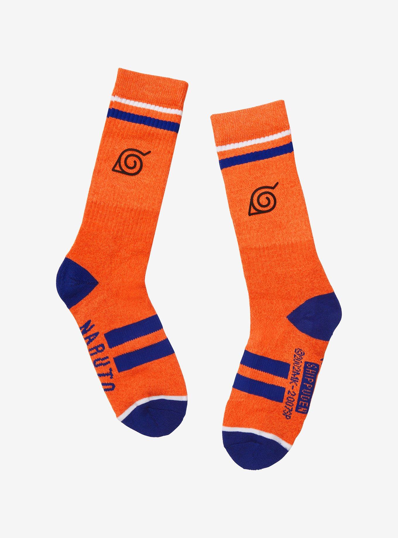 Naruto Shippuden Naruto Outfit Crew Socks, , hi-res