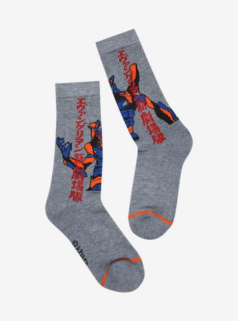 Neon Genesis Evangelion EVA Unit-01 Crew Socks | Hot Topic