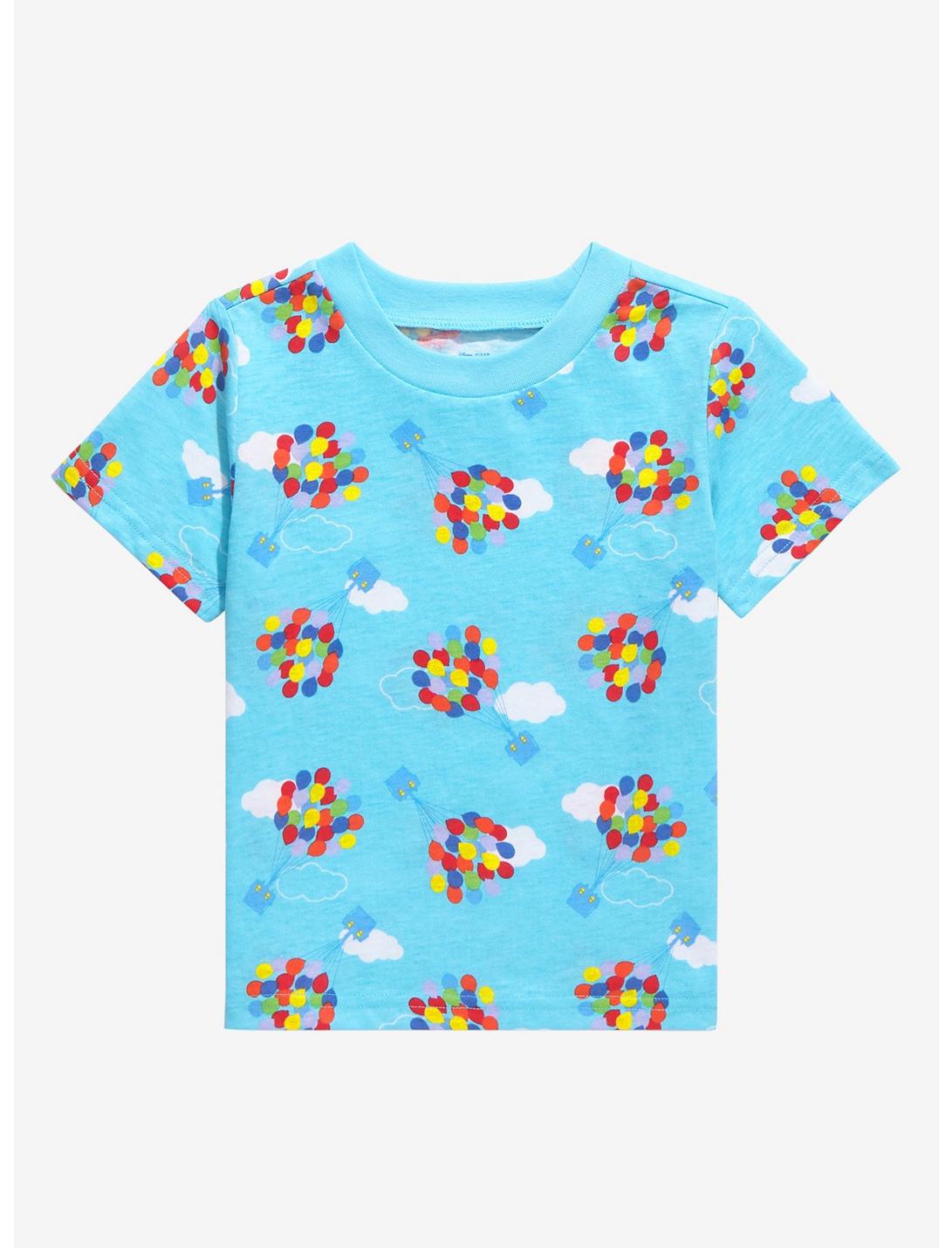 Disney Pixar Up Balloons Allover Print Toddler T-Shirt - BoxLunch Exclusive , SKY BLUE, hi-res