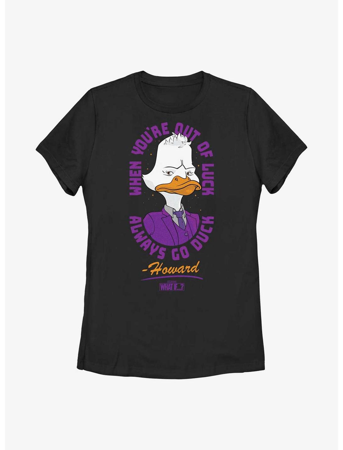 Marvel What If...? Howard The Duck Womens T-Shirt, BLACK, hi-res