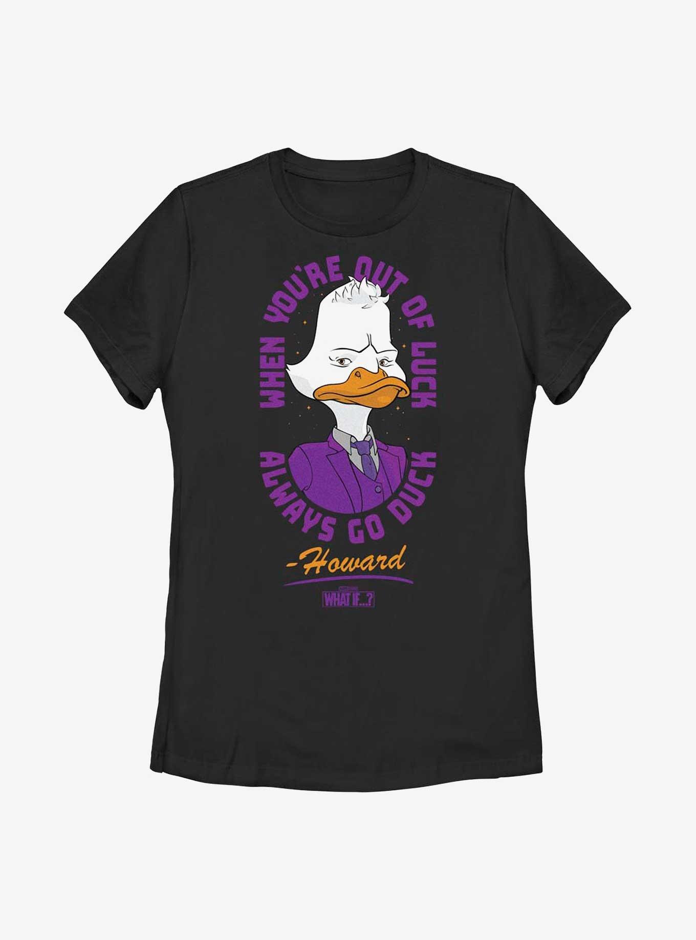 Marvel What If...? Howard The Duck Womens T-Shirt, BLACK, hi-res