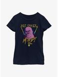 Marvel What If...? Thanos Not Crazy Youth Girls T-Shirt, NAVY, hi-res