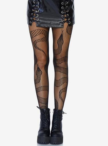 Distressed Fishnet Tights, Hot Topic