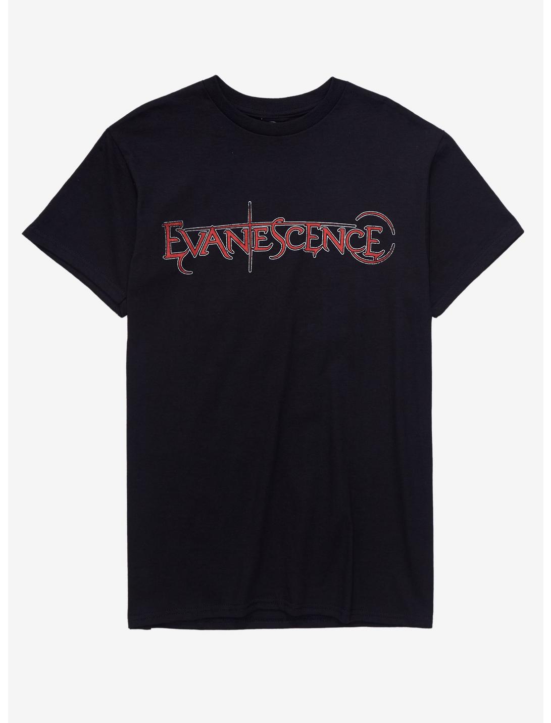 Evanescence Group Photo Girls T-Shirt, BLACK, hi-res