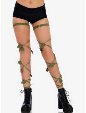 Ivy Shimmer Garter Leg Wraps, , hi-res