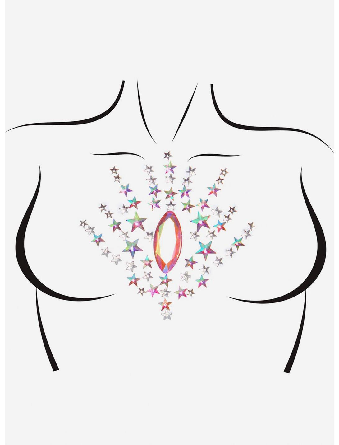 Stars Adhesive Body Jewel Stickers, , hi-res