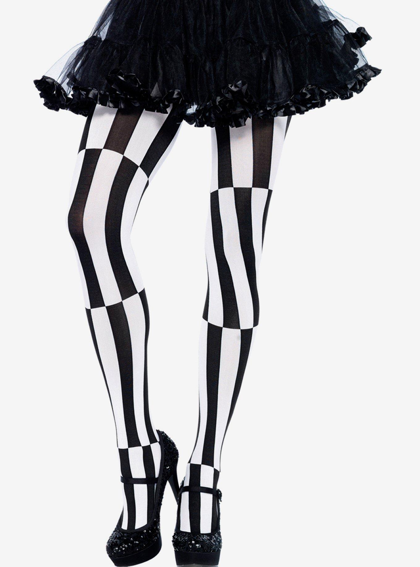 Striped Optical Illusion Tights, , hi-res