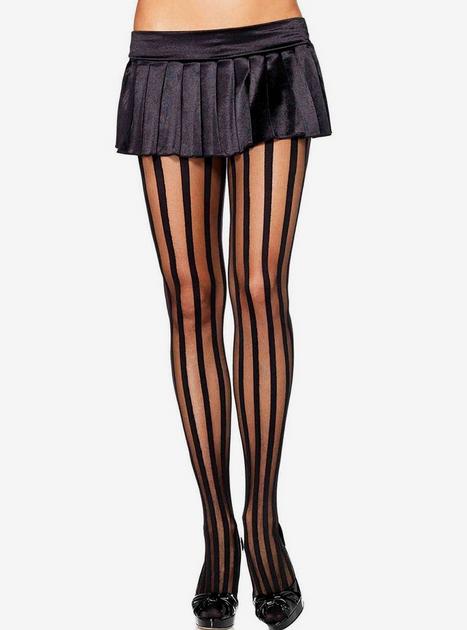 Vertical Striped Tights | Hot Topic