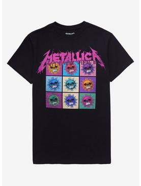 Metallica Splattered Skulls Grid Girls T-Shirt, , hi-res
