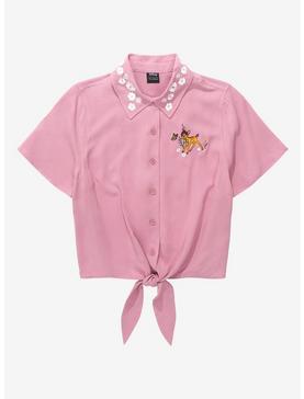 Our Universe Disney Bambi Floral Tie-Front Woven Top - BoxLunch Exclusive, , hi-res