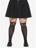 Cat Faux Thigh High Tights Plus Size, MULTI, hi-res