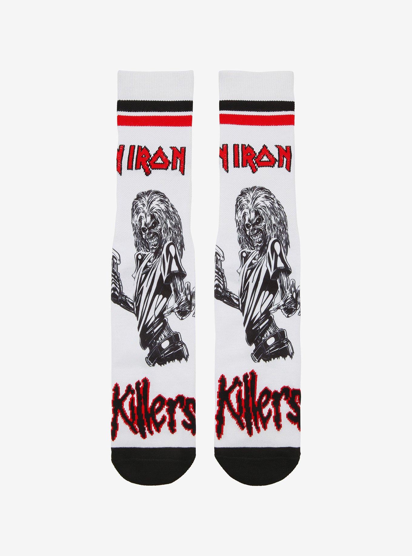Iron Maiden Killers Varsity Crew Socks, , hi-res