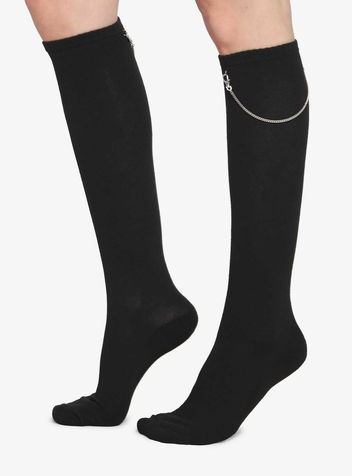 Mini Chain Knee-High Socks, , hi-res