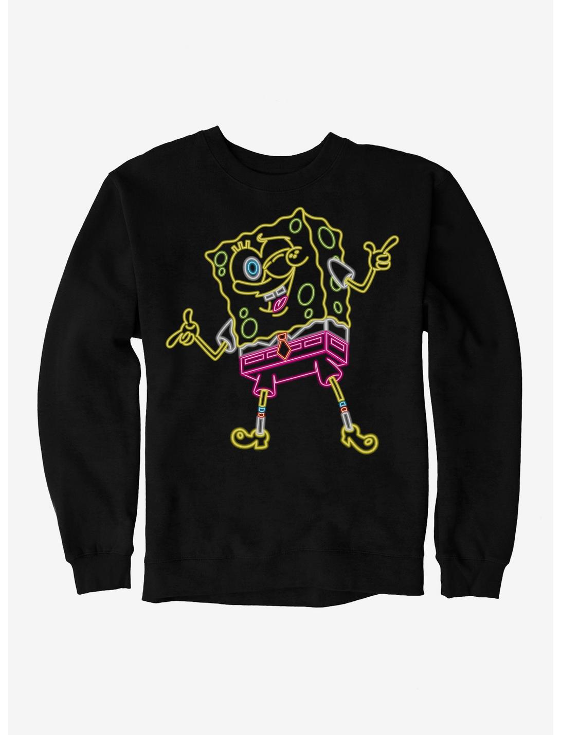 SpongeBob SquarePants Neon Finger Guns Sweatshirt, , hi-res