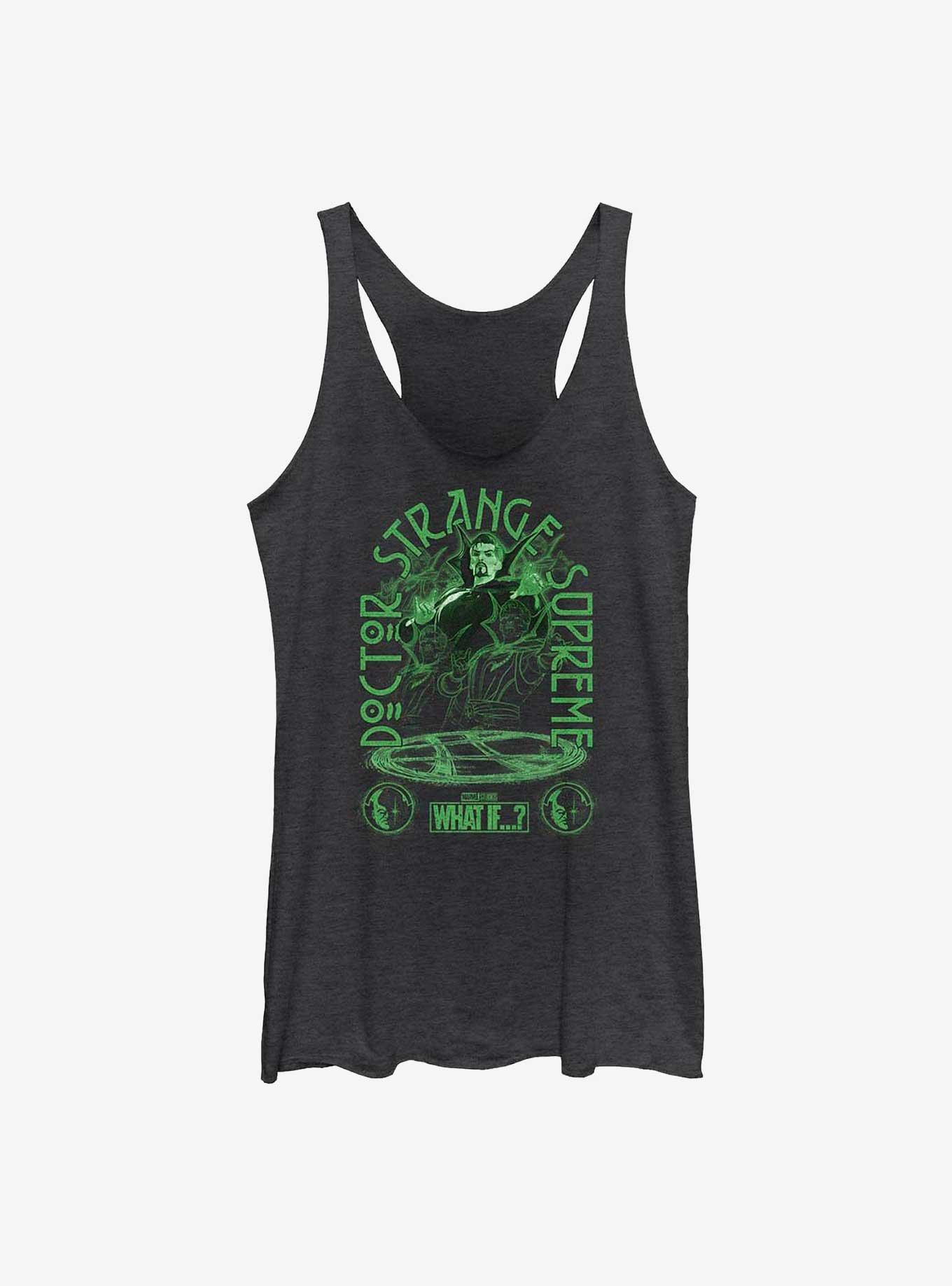 Marvel What If...? Doctor Strange Multi Girls Tank, BLK HTR, hi-res view 1