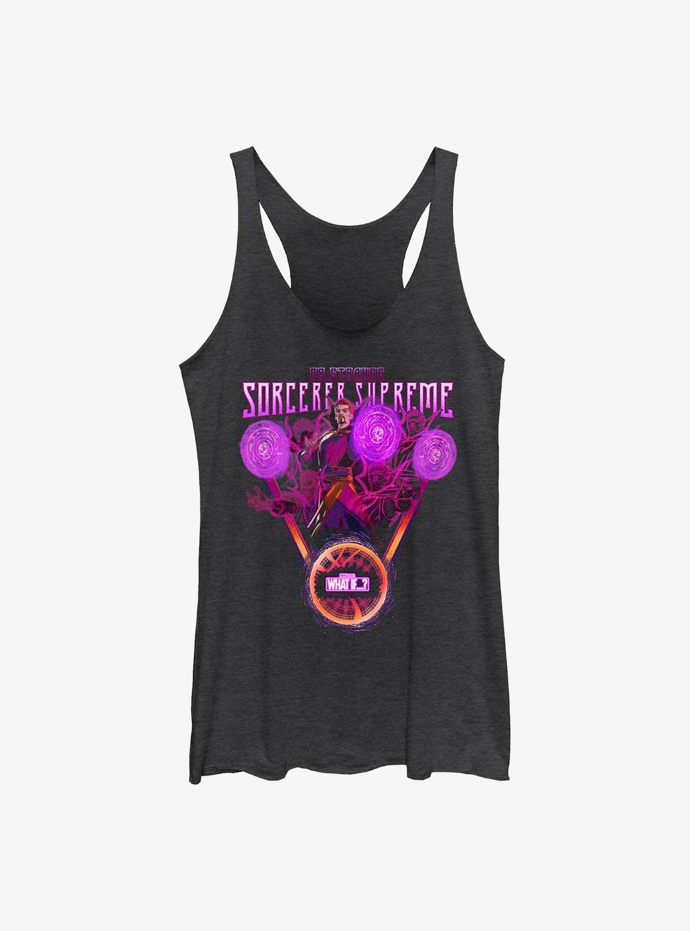 Marvel What If...? Doctor Supreme To You Girls Tank, BLK HTR, hi-res