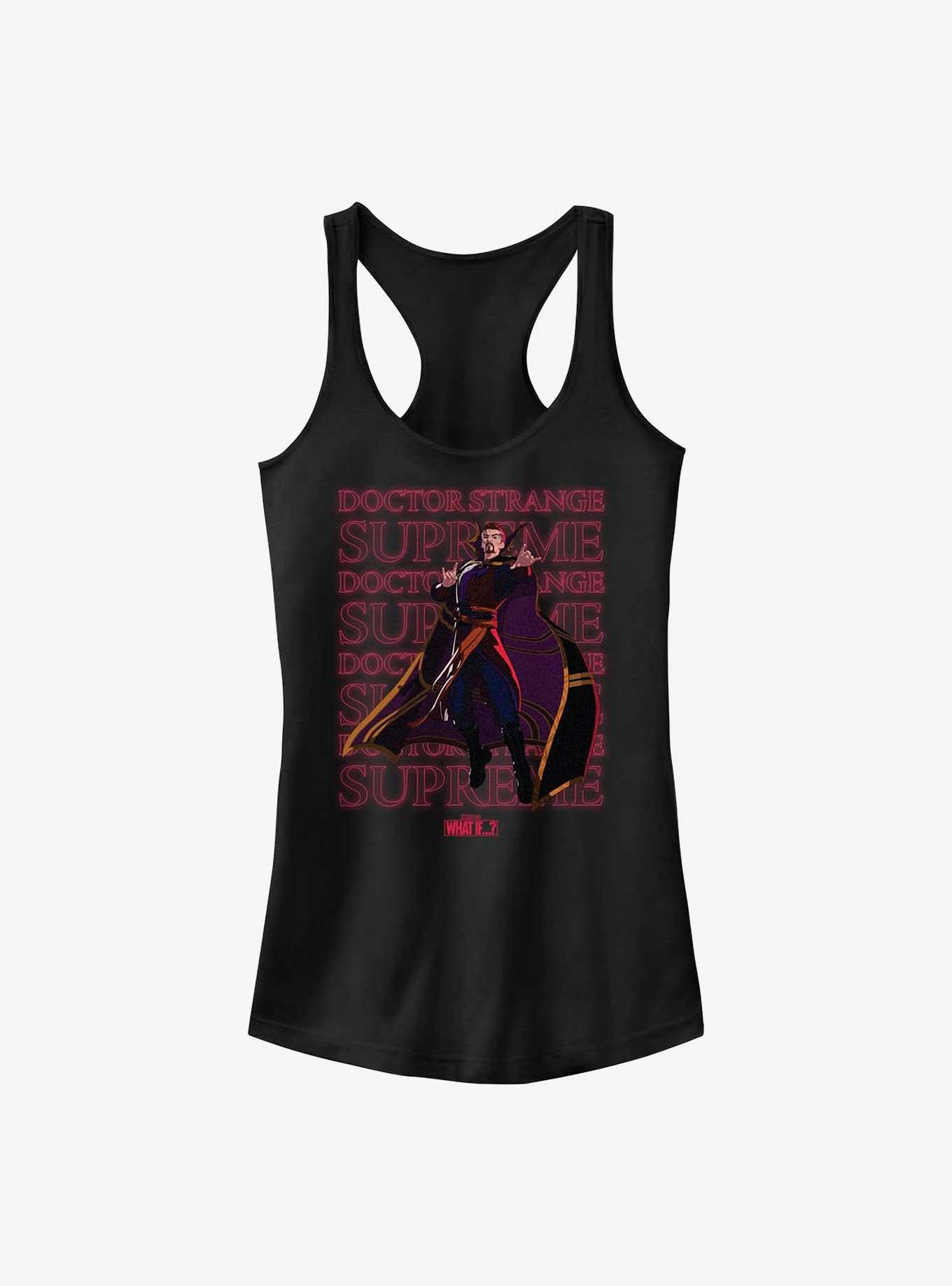 Marvel What If...? Supreme Text Stack Girls Tank, BLACK, hi-res