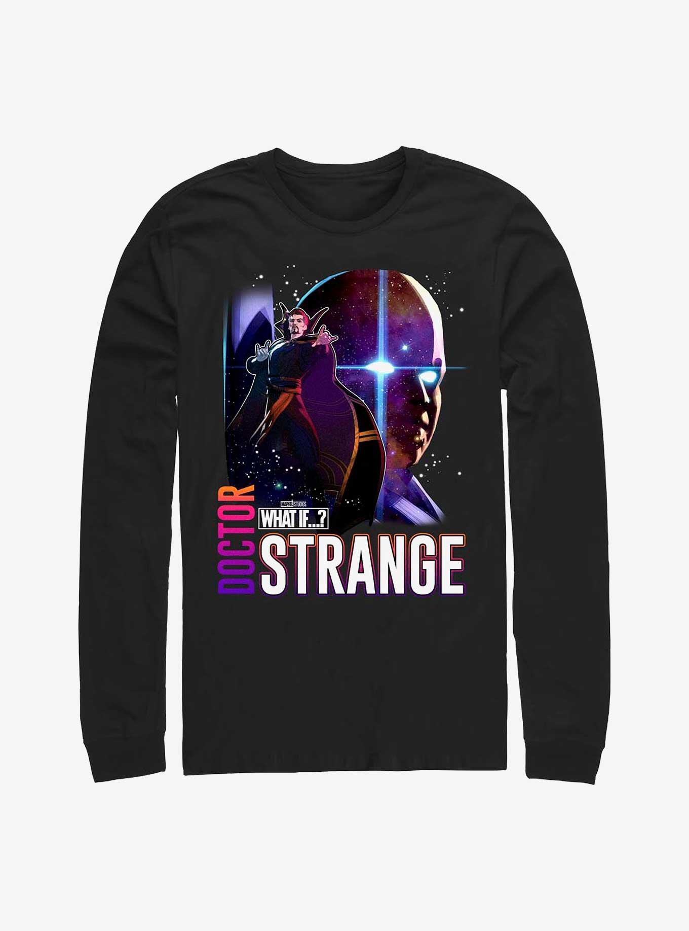 Marvel What If...? Watcher Dr Strange Long Sleeve T-Shirt, BLACK, hi-res