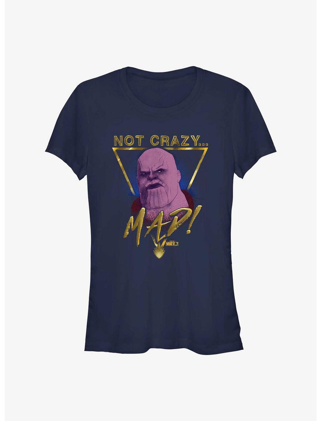 Marvel What If...? Mad Thanos Girls T-Shirt, NAVY, hi-res