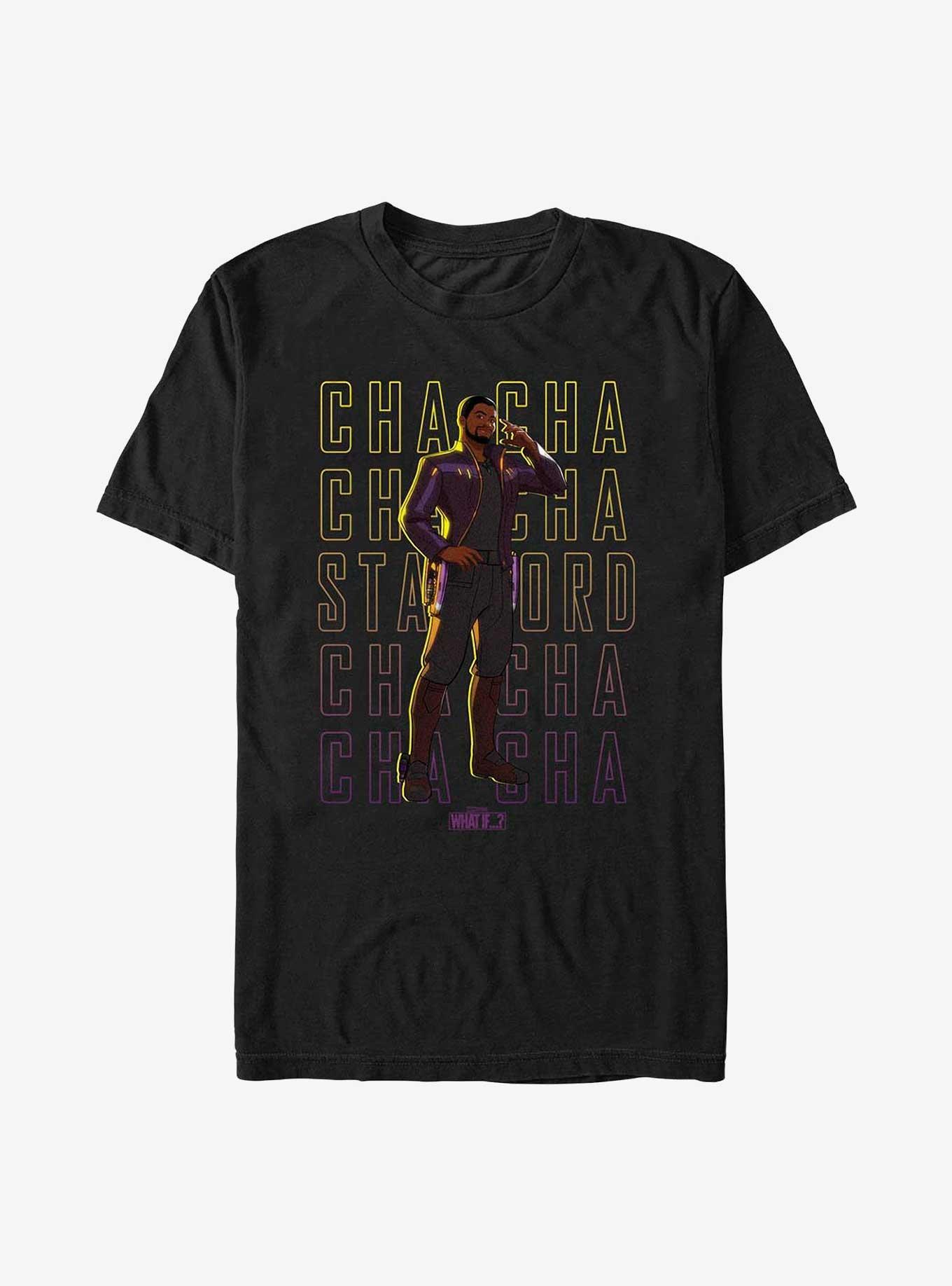 Marvel What If?... Cha-Cha T'Challa Was Star-Lord T-Shirt, BLACK, hi-res